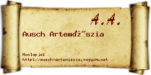 Ausch Artemíszia névjegykártya